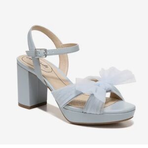 Baby Blue Block Heel